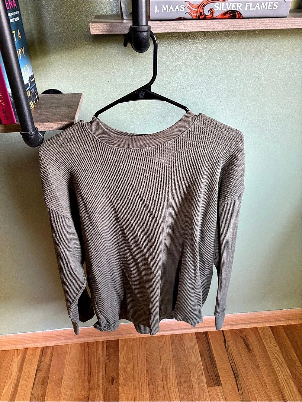 Abercrombie & Fitch Soft A&F Cozy Waffle Knit Long Sleeve Top
